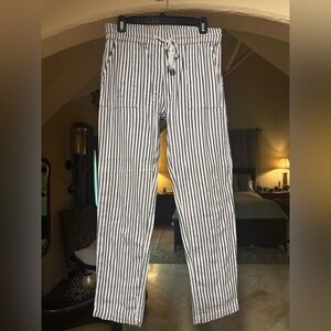 Tommy Bahama Black and White Striped Pants